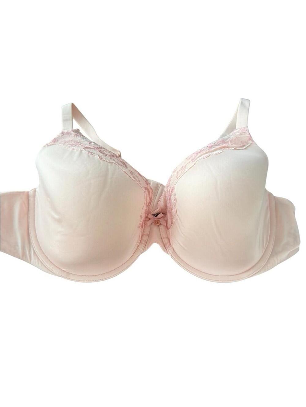 Victoria Secret Padded Bra Pink With Lace Size 44C